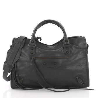 Balenciaga City Classic Studs Handbag Leather Medium 37316212
