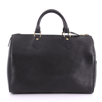 Louis Vuitton Speedy Handbag Epi Leather 30 Black 3731647