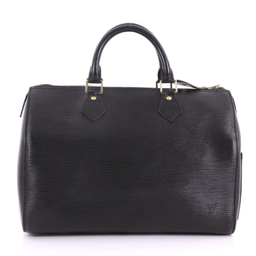 Louis Vuitton Speedy Handbag Epi Leather 30 Black 3731647