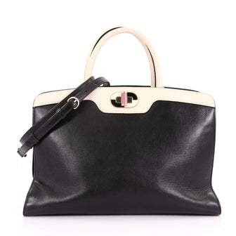 Bvlgari Isabella Rossellini Bag Leather Medium Black 3731661