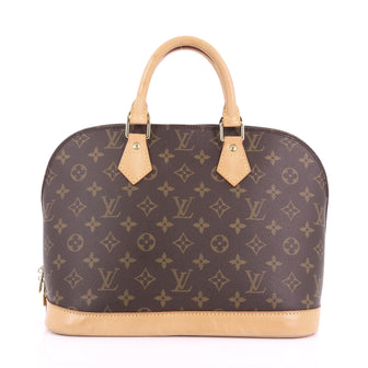  Louis Vuitton Vintage Alma Handbag Monogram Canvas PM 3731666 Louis Vuitton Vintage Alma Handbag Monogram Canvas PM 3731666