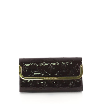 Louis Vuitton Rossmore Wallet Monogram Vernis Purple 3731671