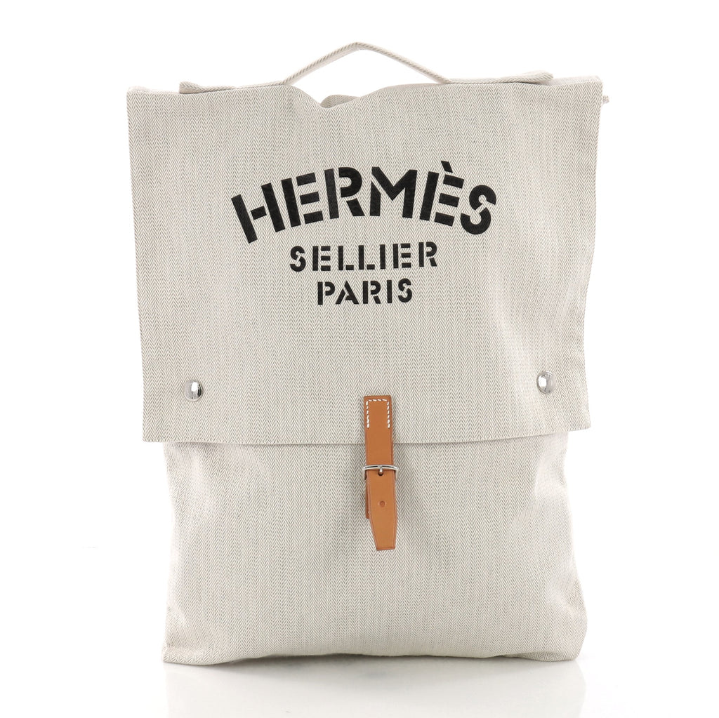 Hermes Canvas Grooming Bag/ bucket Bag