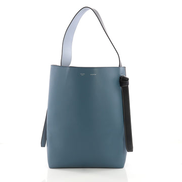 Celine Twisted Cabas Tote Calfskin Oversized Blue 373351