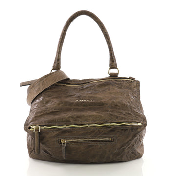 Givenchy Pandora Bag Distressed Leather Medium Brown 373354