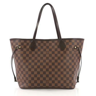 Louis Vuitton Neverfull NM Tote Damier MM Brown 373451