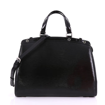 Louis Vuitton Brea Handbag Electric Epi Leather MM Black 373472