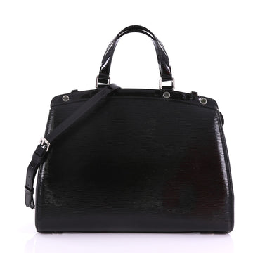 Louis Vuitton Brea Handbag Electric Epi Leather MM Black 373472