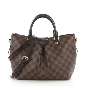 Louis Vuitton Siena Handbag Damier PM Brown 373541