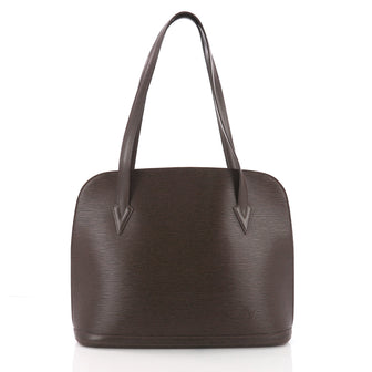 Louis Vuitton Lussac Handbag Epi Leather Brown 3735801