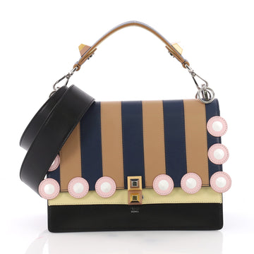 Fendi Eyelet Kan I Handbag Leather Medium 373627