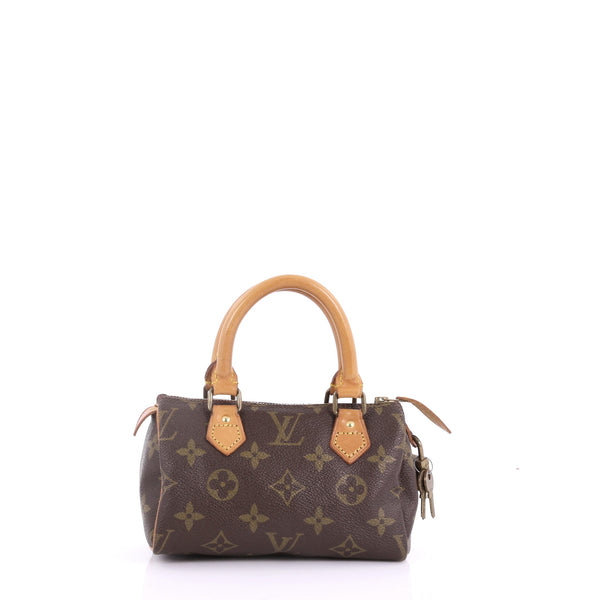 Brown Louis Vuitton Monogram Mini Speedy Handbag, RvceShops Revival
