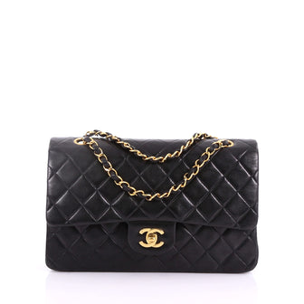 Chanel Vintage Classic Double Flap Bag Quilted Lambskin 37370109