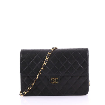 Chanel Vintage Clutch with Chain Quilted Leather Medium 37370113
