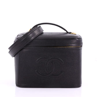 Chanel Vintage Timeless Vanity Case Caviar Small Black 37370137