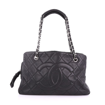 Chanel Timeless Classic Shopping Tote Quilted Caviar Large Black 37370164Chanel Timeless Classic Shopping Tote Quilted Caviar Large Black 37370164