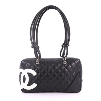 Cambon Bowler Bag Quilted Leather Medium