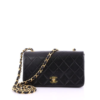 Chanel Vintage 3 Way Full Flap Bag Quilted Lambskin 37370186