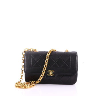Chanel Vintage CC Chain Flap Bag Quilted Leather Mini 37370191