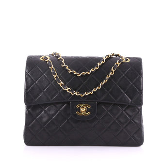 Chanel Vintage Square Classic Double Flap Bag Quilted 37370201
