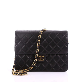 Chanel Vintage Clutch with Chain Quilted Leather Small 37370202