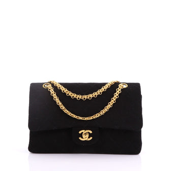Vintage Reissue Chain Double Flap Bag Quilted Jersey Medium