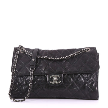 Chanel CC Crave Flap Bag Quilted Glazed Caviar Jumbo 37370229