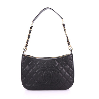 Chanel Timeless CC Chain Shoulder Bag Quilted Caviar 37370234
