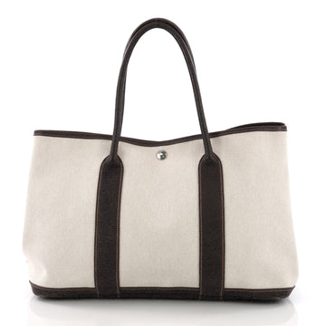 Hermes Garden Party Tote Toile and Leather 36 Neutral 3737024