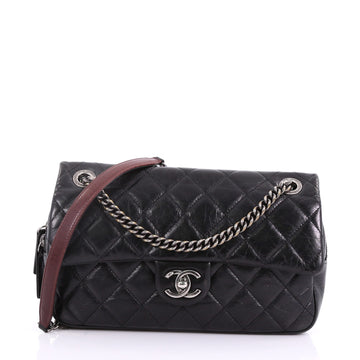 Chanel Duo Color Flap Bag Quilted Aged Calfskin Medium 37370250