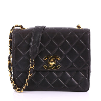 Chanel Vintage Square CC Flap Bag Quilted Lambskin Medium 37370256