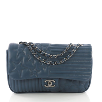 Paris-Dallas Flap Bag Embossed Lambskin Jumbo