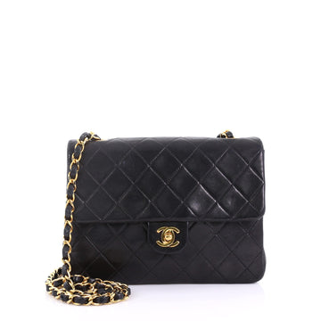 Chanel Vintage Square Classic Flap Bag Quilted Lambskin Small 3737071