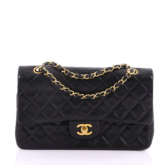 Chanel Vintage Classic Double Flap Bag Quilted Lambskin 3737079