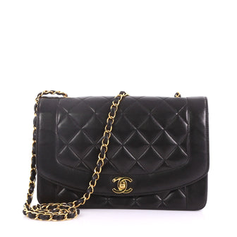 Chanel Vintage Diana Flap Bag Quilted Lambskin Medium 3737092