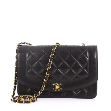Chanel Vintage Diana Flap Bag Quilted Lambskin Medium 3737092