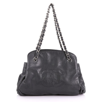 Chanel Timeless CC Compartment Bowler Caviar Large Black 3737095