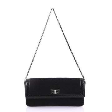 Chanel Reissue Flap Bag Quilted Jersey with Patent East 3737097