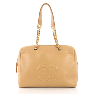 Chanel Vintage Timeless Zip Tote Caviar Medium Neutral 373821