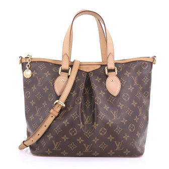 Louis Vuitton Palermo Handbag Monogram Canvas PM Brown 374128