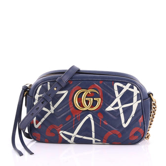 Gucci GG Marmont Shoulder Bag GucciGhost Matelasse 374172