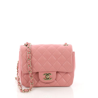 Chanel Square Classic Single Flap Bag Quilted Lambskin 374441