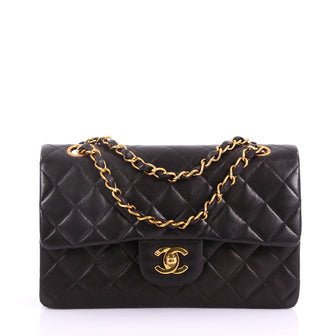 Chanel Vintage Classic Double Flap Bag Quilted Lambskin 374451