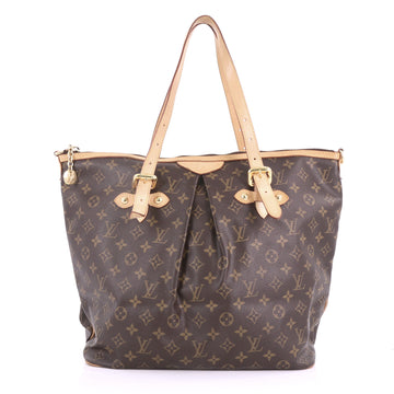 Louis Vuitton Palermo Handbag Monogram Canvas GM Brown 3745210