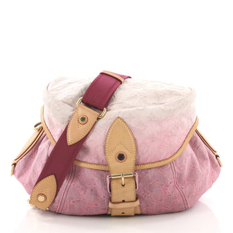 Louis Vuitton Sunshine Handbag Denim Pink 3745211