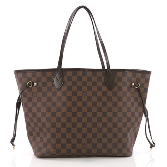 Louis Vuitton Neverfull Tote Damier MM Brown 374521