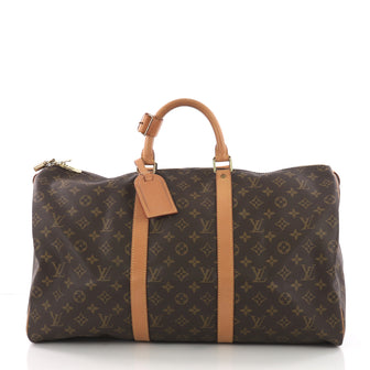 Louis Vuitton Keepall Bag Monogram Canvas 50 Brown 3745255