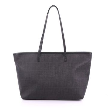 Fendi Roll Tote Zucca Coated Canvas Medium Black 3745610