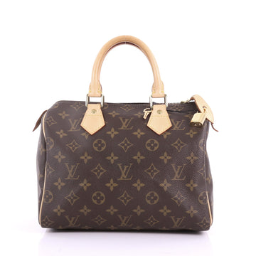 Louis Vuitton Speedy Handbag Monogram Canvas 25 Brown 3745617