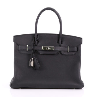 Hermes Birkin Handbag Grey Togo with Palladium Hardware 374561